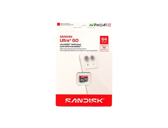 SANDISK Micro SD Ultra 64Go classe 10 SANS ADAPT