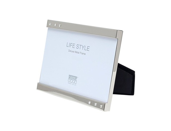 Deknudt cadre à poser avec bord argenté et joyaux S557MK