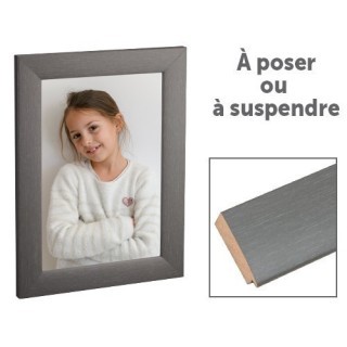 DEKNUDT Cadre large 38mm coulGRIS BOIS 20x30