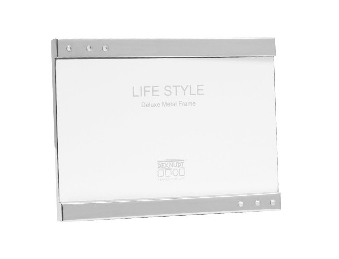 Deknudt cadre à poser avec bord argenté et joyaux S557MK