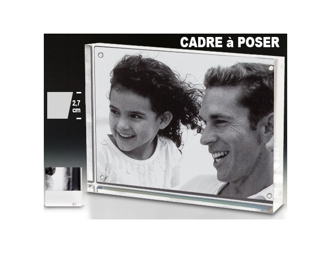 DEKNUDT CADRE A POSER BLOC PLEXI 2,5cm 13X18
