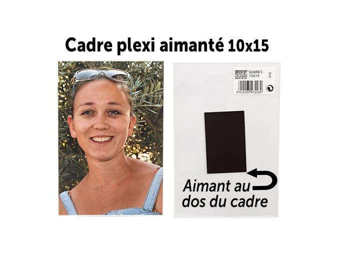 DEKNUDT CADRES PHOTO AIMANTES POUR 10X15 PLEXI