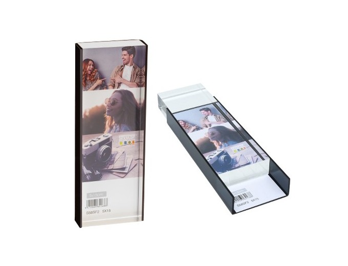 CADRE VERRE EPAIS 5X15 TRANSPARENT A POSER DOS NO