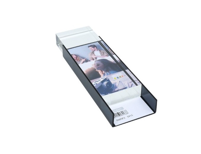 CADRE VERRE EPAIS 5X15 TRANSPARENT A POSER DOS NO