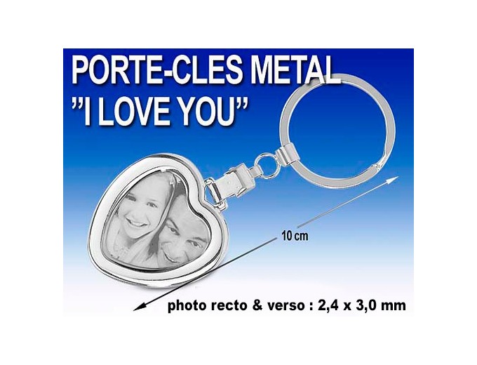 DEKNUDT PORTE-CLEFS  I LOVE YOU  COEUR