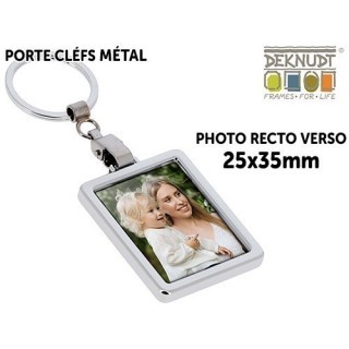 DEKNUDT PORTE-CLEFS  I LOVE YOU  CARRE 25x35mm