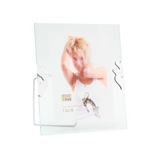 DEKNUDT CADRE A POSER EN VERRE PR 13x18 COEURS