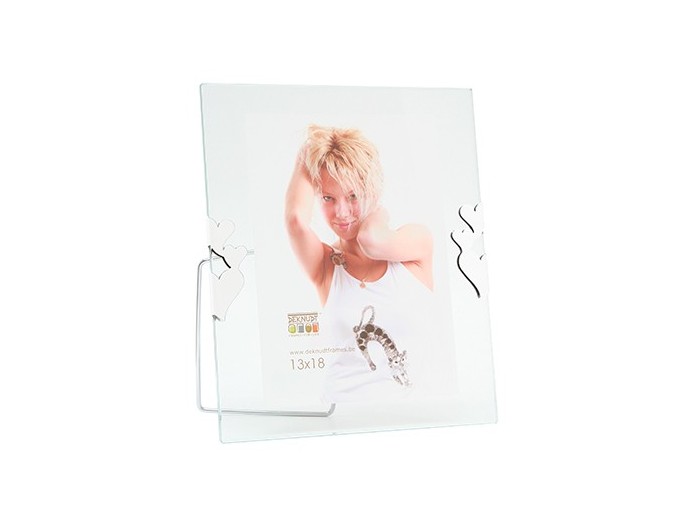 DEKNUDT CADRE A POSER EN VERRE PR 13x18 COEURS