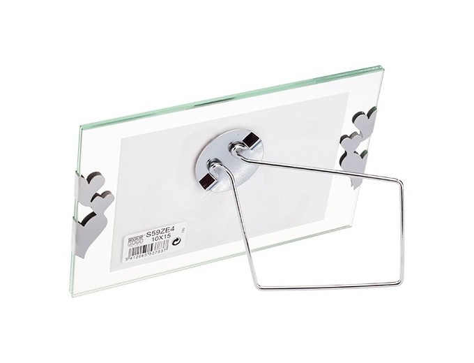 DEKNUDT CADRE A POSER EN VERRE PR 15x20 COEURS