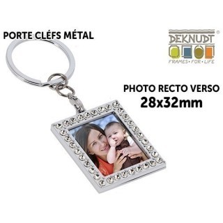 DEKNUDT PORTE-CLEFS STRASS RECTANG 4x45CM