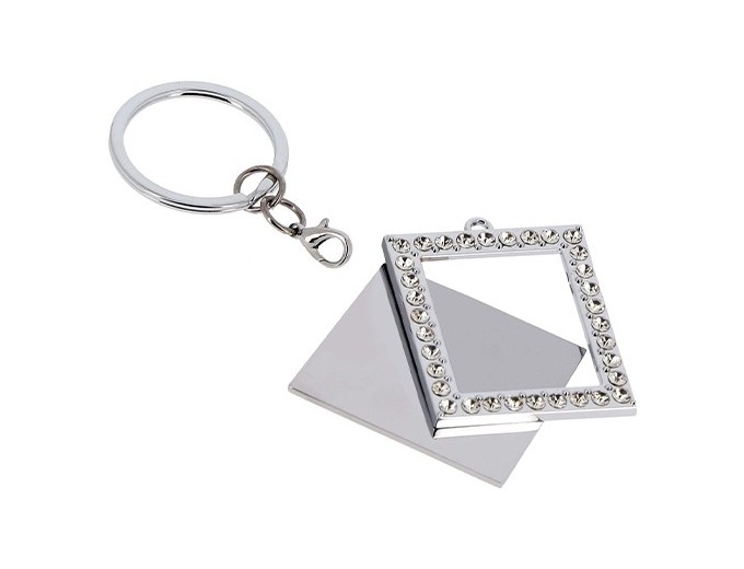 DEKNUDT PORTE-CLEFS STRASS RECTANG 4x45CM