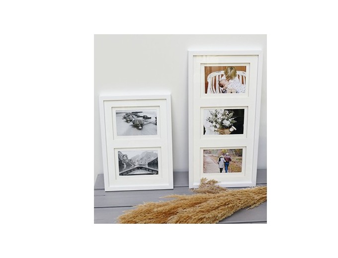 Deknudt cadre bois avec passe-partout double 2 photos S65KP2