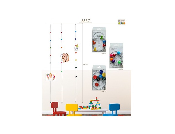 DEKNUDT CABLE150cm   6 MAGNET BOUTON