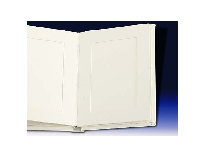 DEKNUDT ALBUM SIMILI CUIR 10X15 10 PHOTOS BLANC