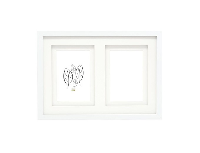 Deknudt cadre bois avec passe-partout double 2 photos S65KP2