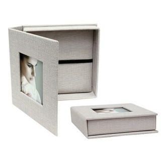 DEKNUDT COFFRET CLEF USB ET PHOTO TISSU GRIS