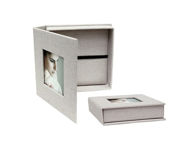 DEKNUDT COFFRET CLEF USB ET PHOTO TISSU GRIS