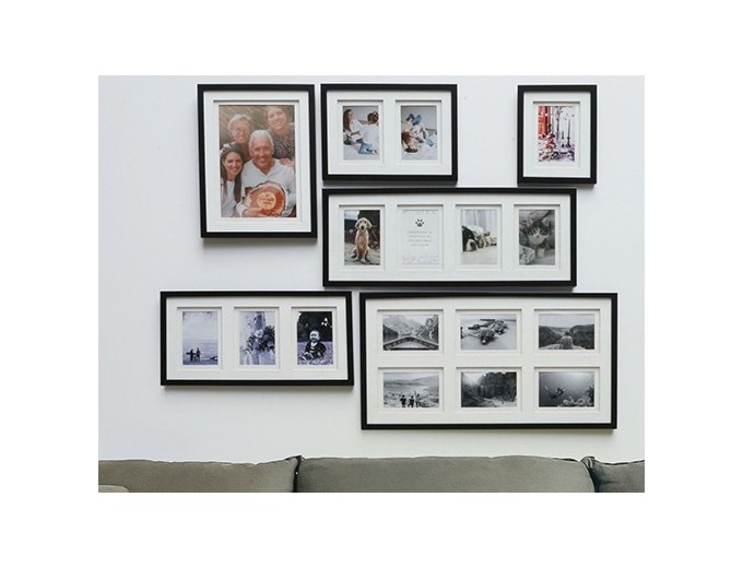 Deknudt cadre bois avec passe-partout double 2 photos S65KP2