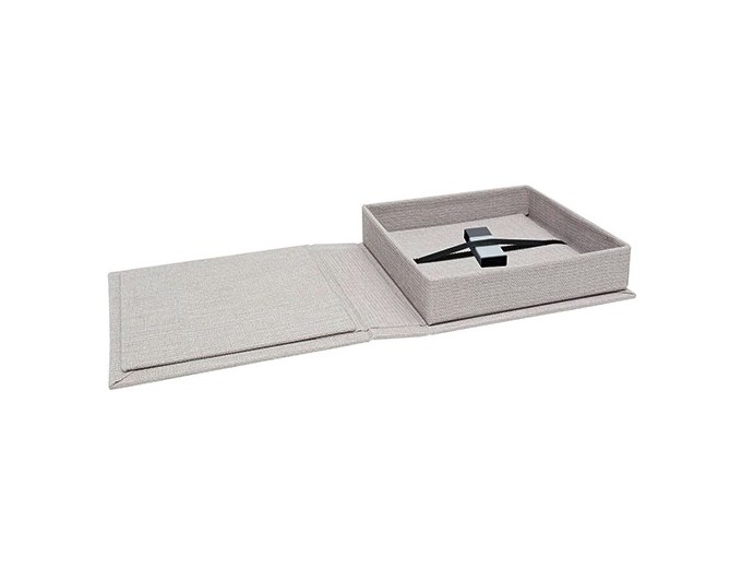DEKNUDT COFFRET CLEF USB ET PHOTO TISSU GRIS