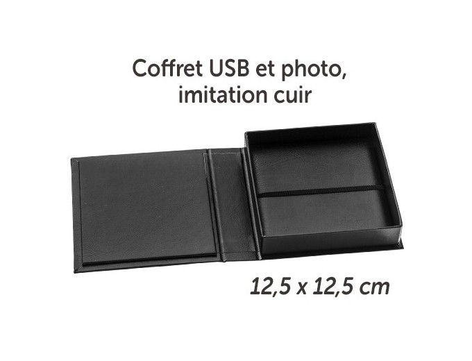 DEKNUDT COFFRET CLEF USB ET PHOTO NOIR