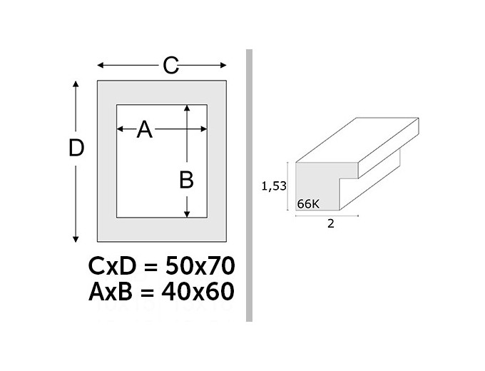 Deknudt cadre bois S66K