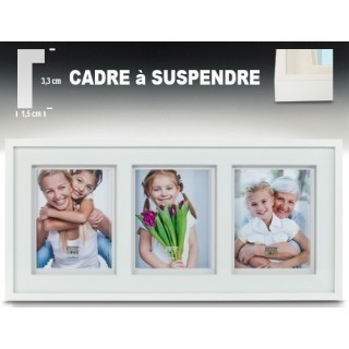 Deknudt cadre avec double passe-partout pour 3 photos S67NKP3