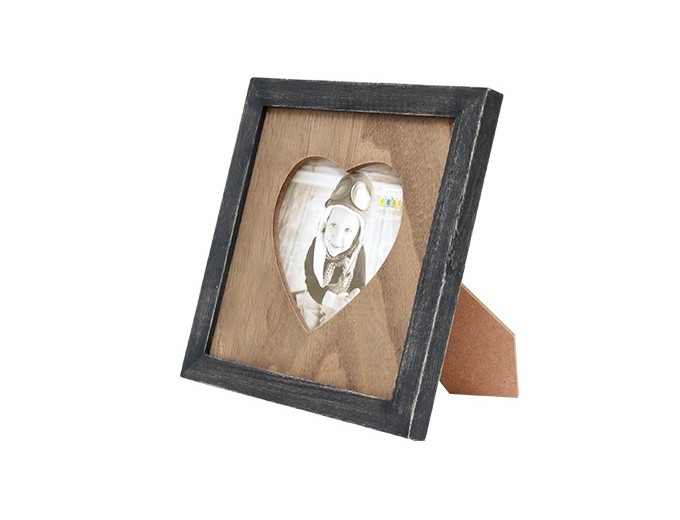 DEKNUDT CADRE BOIS NOIR PH 10X10 AVEC PP TON BOIS