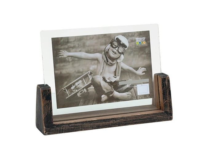 Deknudt cadre verre avec support bois horizontale S67TZH