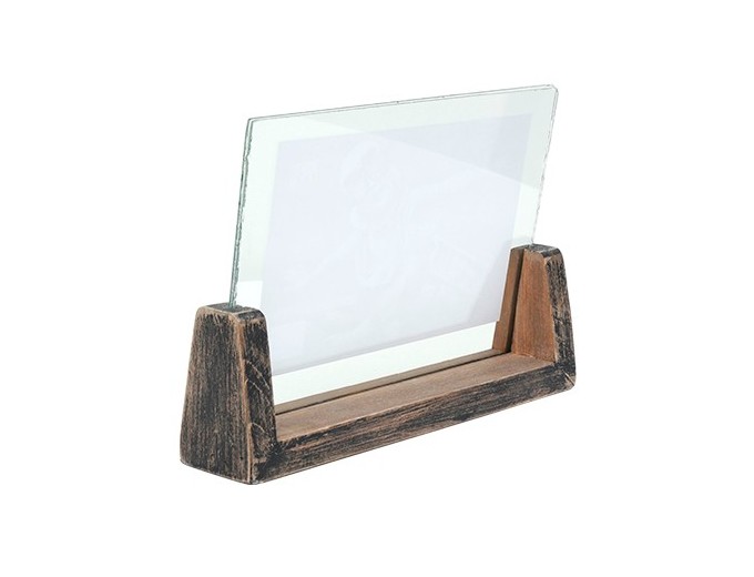 Deknudt cadre verre avec support bois horizontale S67TZH