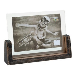 Deknudt cadre verre avec support bois horizontale S67TZH