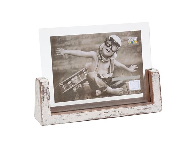 Deknudt cadre verre avec support bois horizontale S67TZH