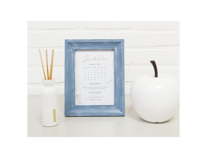 Deknudt cadre bois peint à la main S67UF