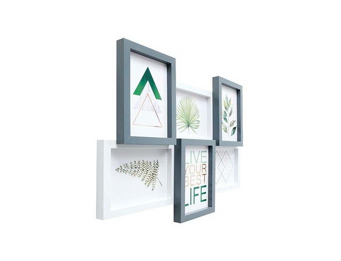 Deknudt cadre bois multivue pour 6 photos S68VC