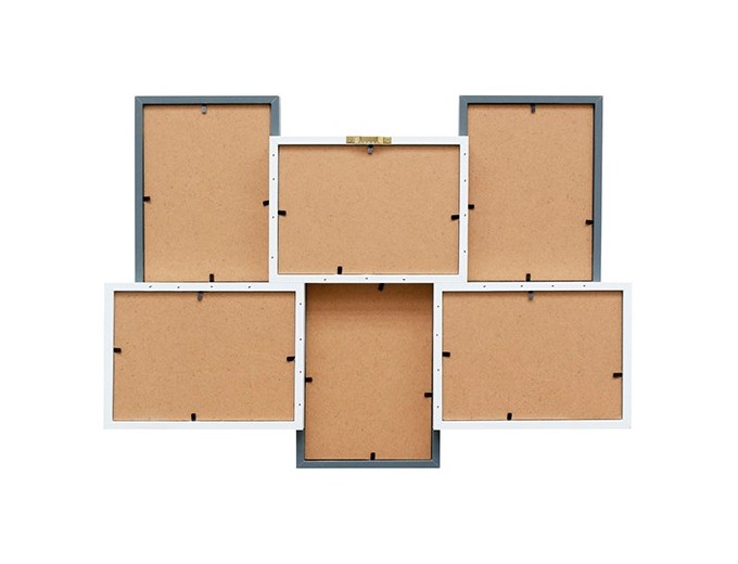 Deknudt cadre bois multivue pour 6 photos S68VC