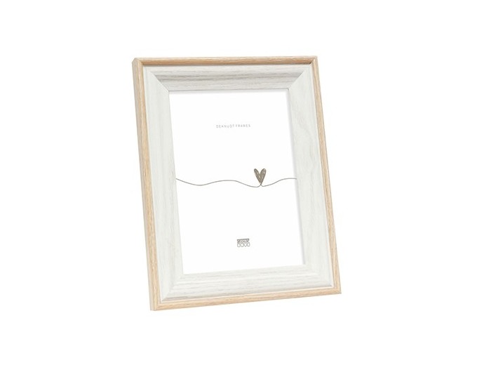 Deknudt cadre bois blanc avec biseau S68VG