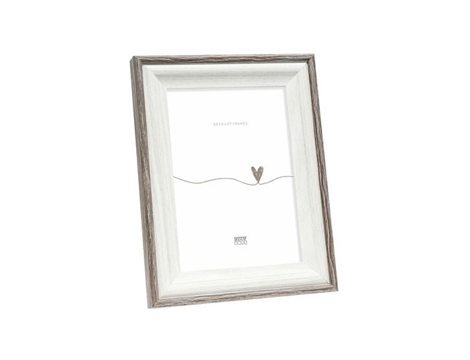 Deknudt cadre bois blanc avec biseau S68VG