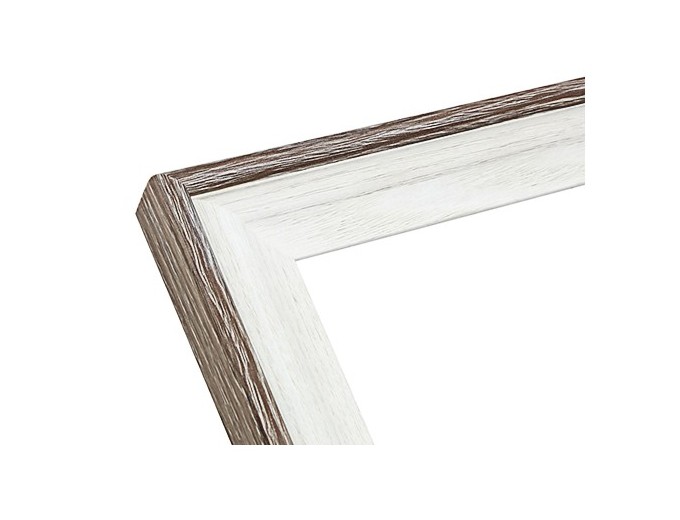 Deknudt cadre bois blanc avec biseau S68VG