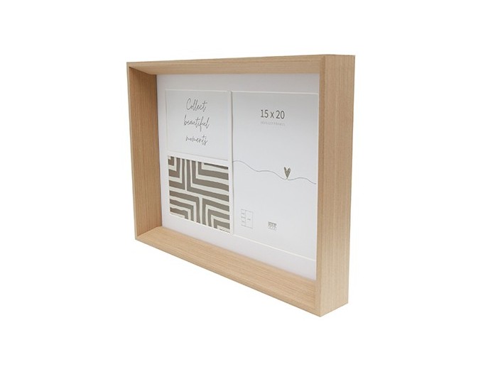 Deknudt cadre bois 3 photos multivue 10x15 et 15x20 S68YH