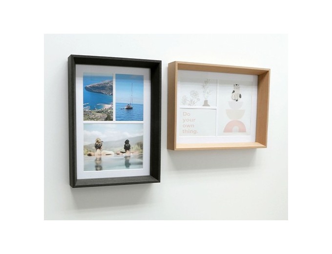 Deknudt cadre bois 3 photos multivue 10x15 et 15x20 S68YH
