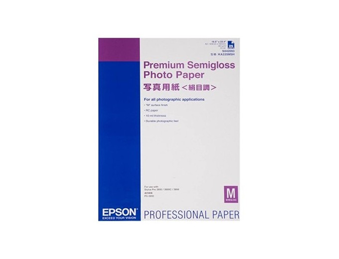 EPSON PAP PHOTO PREMIUM semi-glace A2  251g