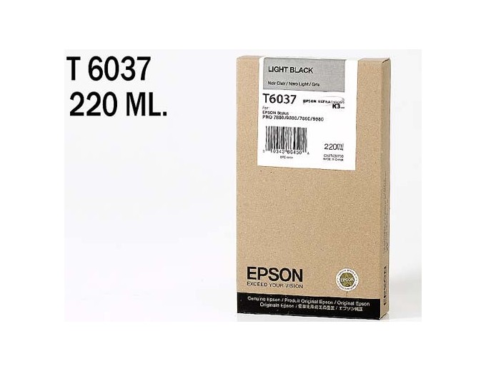 EPSON ENCRE GRIS    SP 7800 9800 7880 9880  220ml