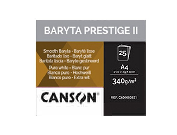CANSON Baryta Prestige II 340g Blanc