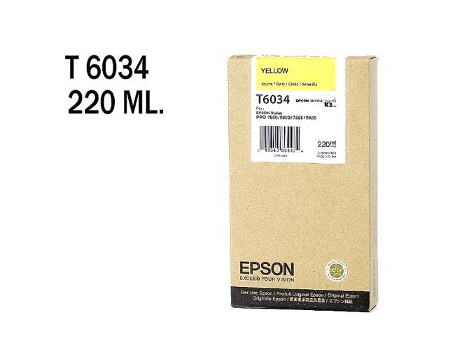 EPSON ENCRE JAUNE   SP 7800 9800 7880 9880  220ml