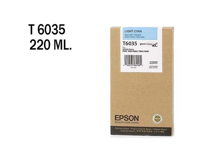 EPSON ENCRE CYAN CLAIR SP7800 9800 7880 9880 220ml