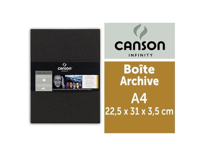 CANSON Boite Archive pour A4  dim  225x31x35