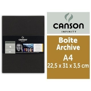 CANSON Boite Archive pour A4  dim  225x31x35