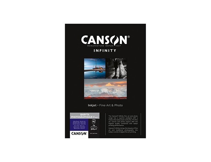 CANSON Baryta photographique II MATTE 310gr