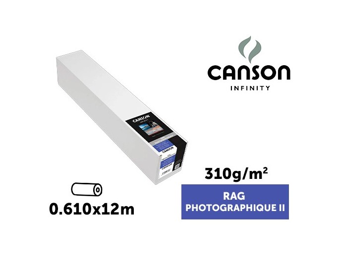 CANSON Rag Photographique II 1118x12m 310g Blanc