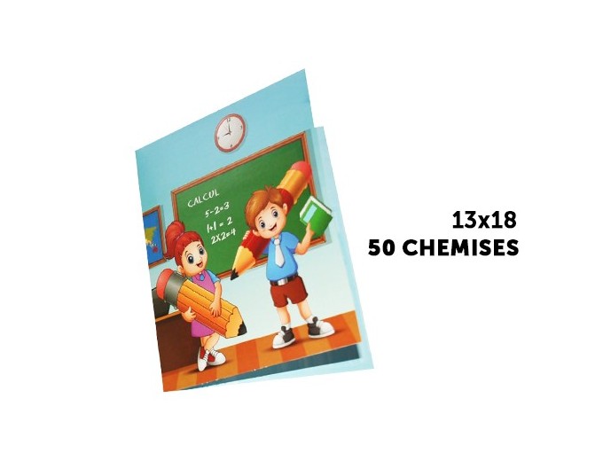 50 BIPTYQUES SCOLAIRE  Leçon DU JOUR   13x18 POCH