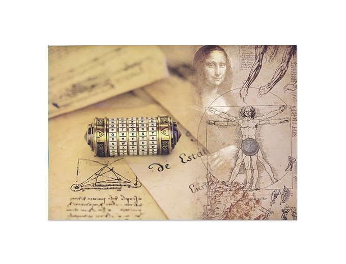 50 POCHETTES 22X32   LEONARD DE VINCI     FENETRE